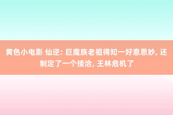 黄色小电影 仙逆: 巨魔族老祖得知一好意思妙, 还制定了一个接洽, 王林危机了