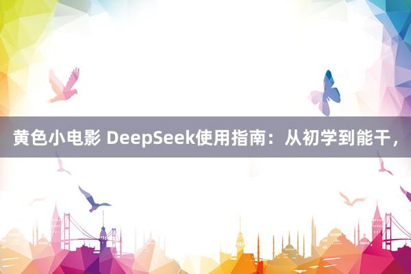 黄色小电影 DeepSeek使用指南：从初学到能干，