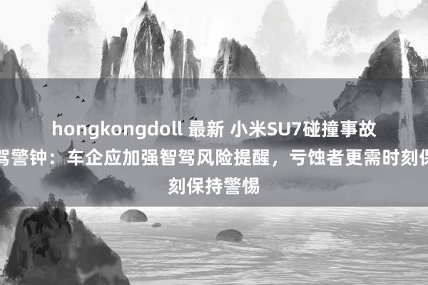 hongkongdoll 最新 小米SU7碰撞事故再敲智驾警钟：车企应加强智驾风险提醒，亏蚀者更需时刻保持警惕